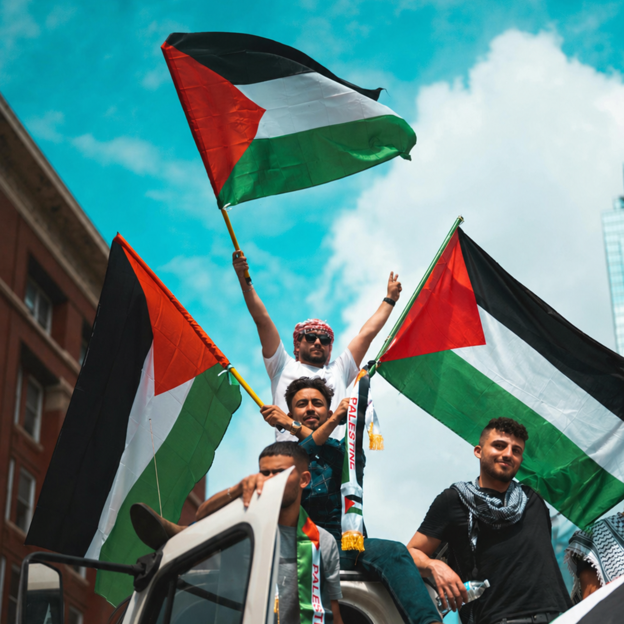 Palestina Flagga 90x150 cm