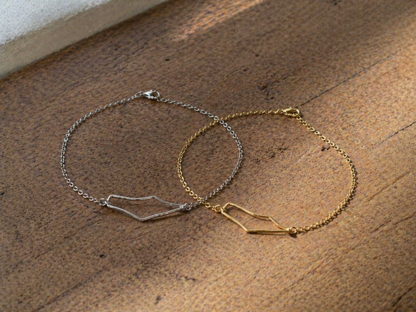 Armband med Palestina karta Justerbar kedja (Guld/Silver)