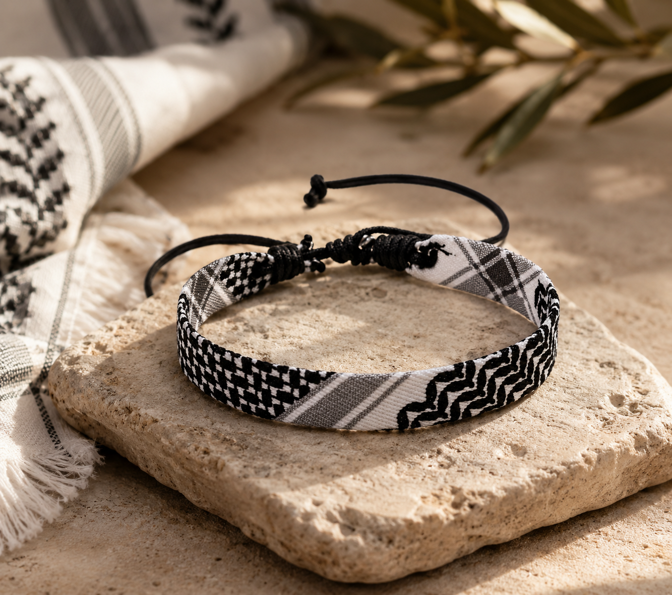 Justerbart Keffiyeh Armband