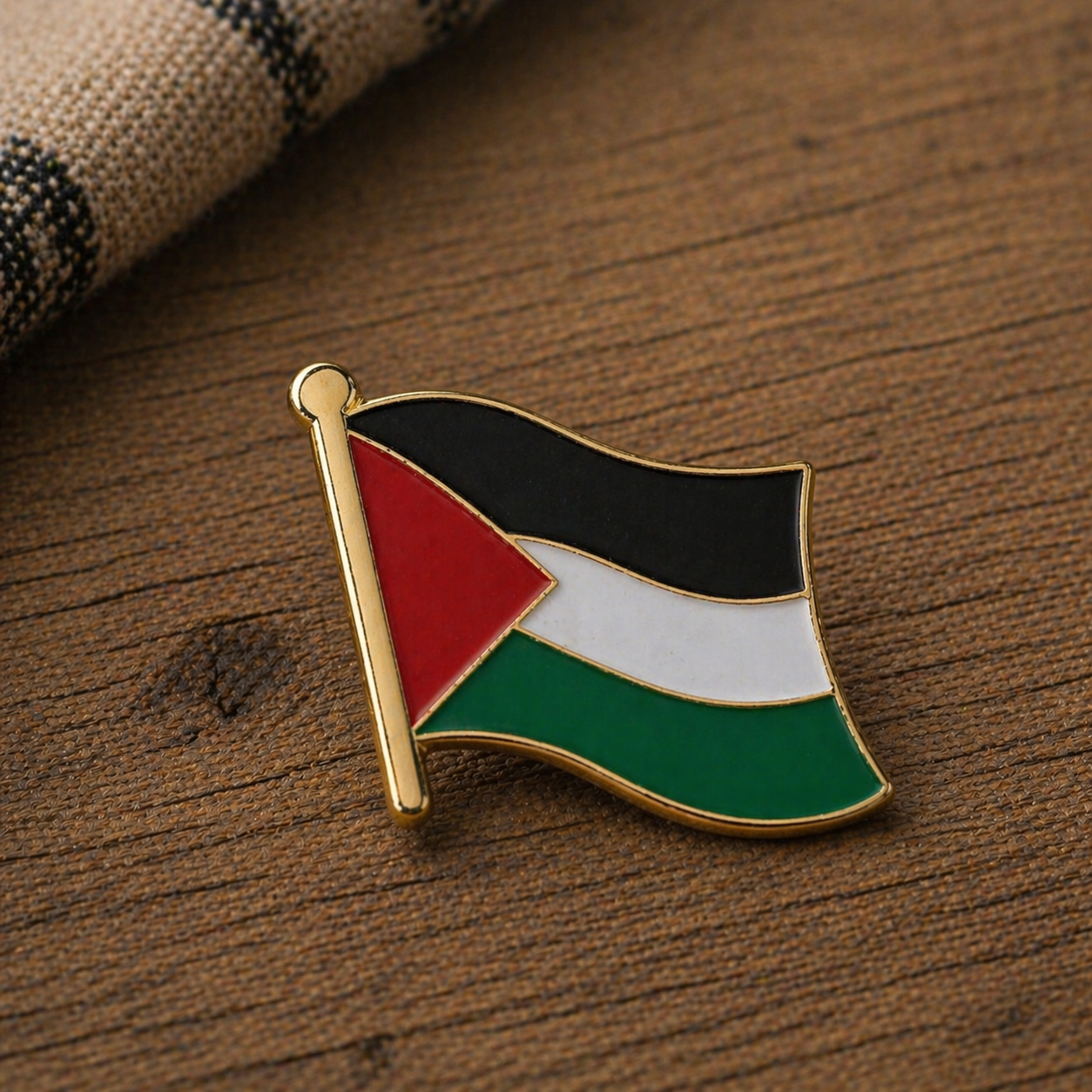 Palestina Flagga Pin – Enkel & kraftfull